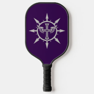Palas De Pickleball Cross and Wings Emblem