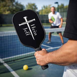 Palas De Pickleball Cruz Blanca de Tres Clavos Personalizada