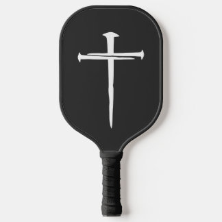 Palas De Pickleball Cruz Cristiana Tres Clavos Personalizada Blanca