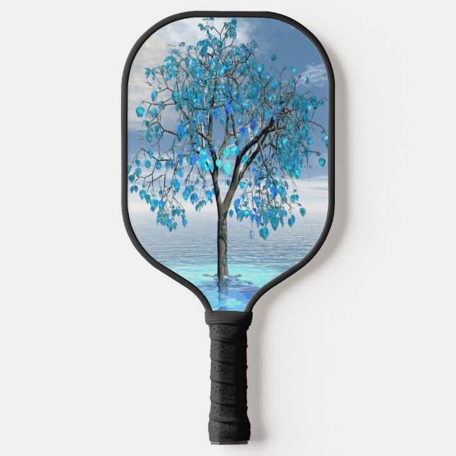 Palas De Pickleball Crystal Blue Tree (Anverso)