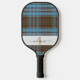 Palas De Pickleball Cuadro de Escritura Monograma Clásico Púrpura Tart
