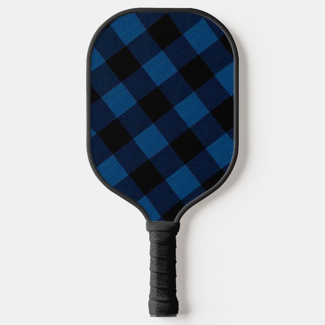 Palas De Pickleball Cuadros de Leñador Azules (Anverso)