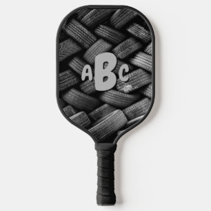 Palas De Pickleball Cualquier 3 Letra inicial Neumático monograma anti