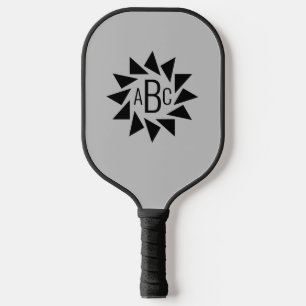 Palas De Pickleball Cualquier 3 Letra inicial triángulos geométricos m