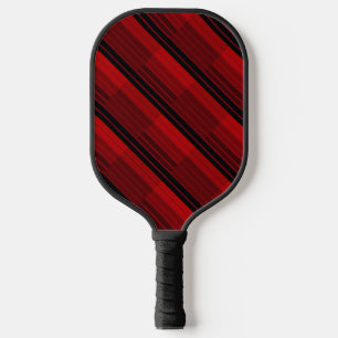 Palas De Pickleball Cuchillo geométrico rojo y negro