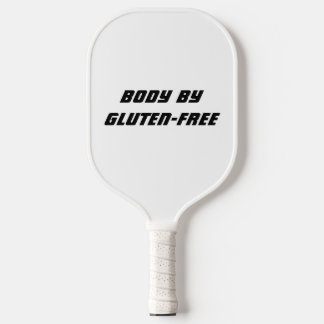 Palas De Pickleball Cuerpo De Mano Blanca Sin Gluten Con Blanco