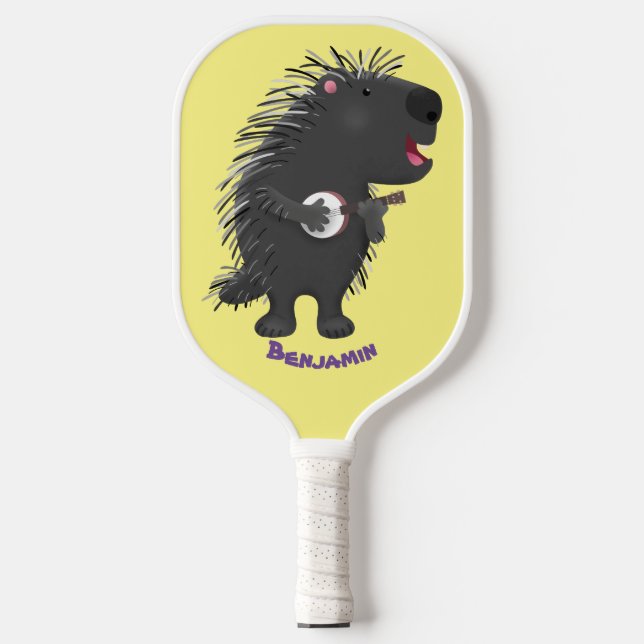 Palas De Pickleball Cuidada y divertida jugada del personalizado del b (Anverso)