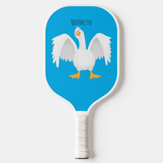 Palas De Pickleball Curioso ilustracion de personalizado ganso domésti (Anverso)