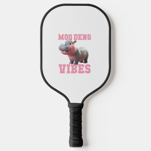 Palas De Pickleball Curte MOO DENG VIBES Only Baby Hippo Kindergarten  (Anverso)