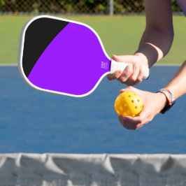 Palas De Pickleball Curvas de esquina negras naranja dorado púrpura mo