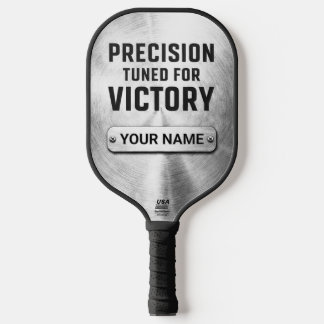 Palas De Pickleball Custom Brushed Steel Precision Tech Pickleball Pad