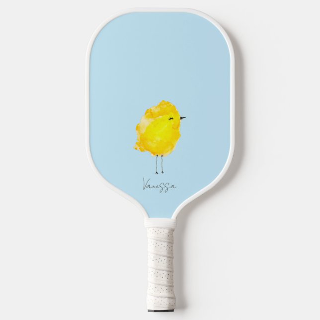 Palas De Pickleball Custom Chick Chicken yellow stylish chic sweet (Anverso)