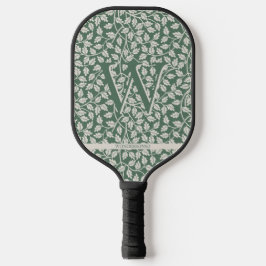 Palas De Pickleball Custom Emerald Green Flower