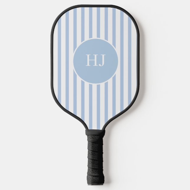 Palas De Pickleball Custom Light Blue Stripe with Initials (Anverso)