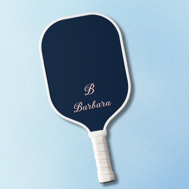 Palas De Pickleball Custom Monogram Script Name (Subido por el creador)