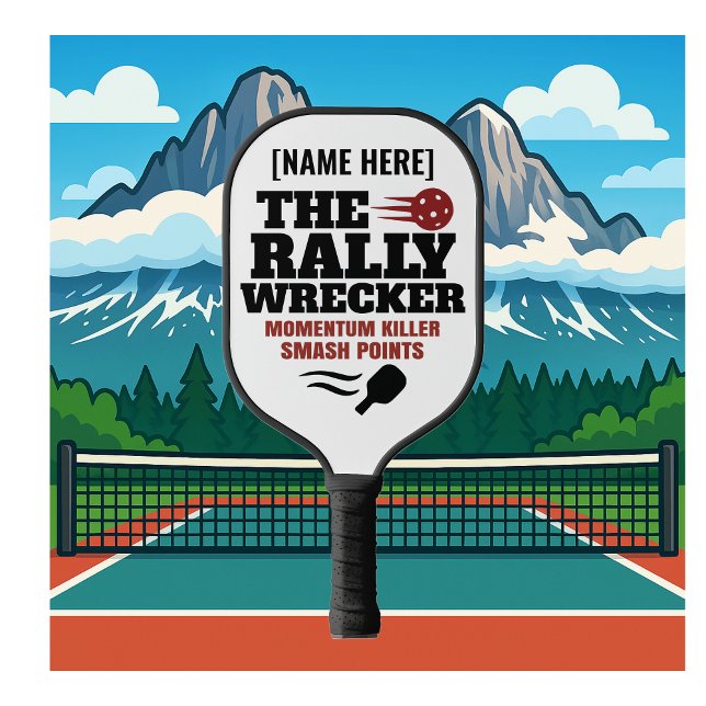 Palas De Pickleball Custom Name Pickleball Paddle The Rally Wrecker (PICKLEBALL PERSONALIZED NAME PADDLE)