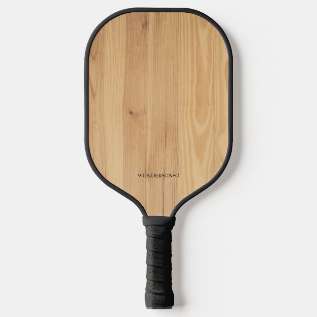 Palas De Pickleball Custom Name wood texture (Anverso)