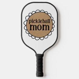 Palas De Pickleball Custom PICKLEBALL MOM Borde Escalonado