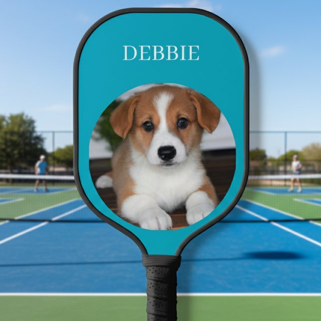 Palas De Pickleball Custom Pickleball Set with Pet Photo & Name (Subido por el creador)