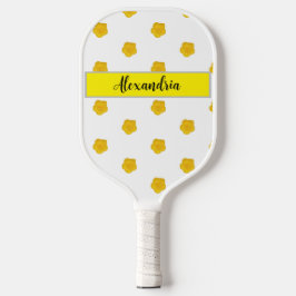 Palas De Pickleball Custom Yellow Wildflower with name