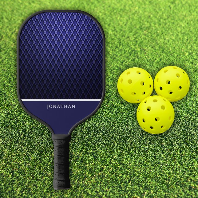 Palas De Pickleball Customizable Blue Navy Diamond Pattern Pickleball (Subido por el creador)