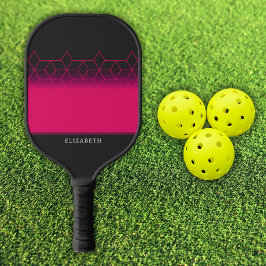 Palas De Pickleball Customizable Pink Diamond Pattern Pickleball