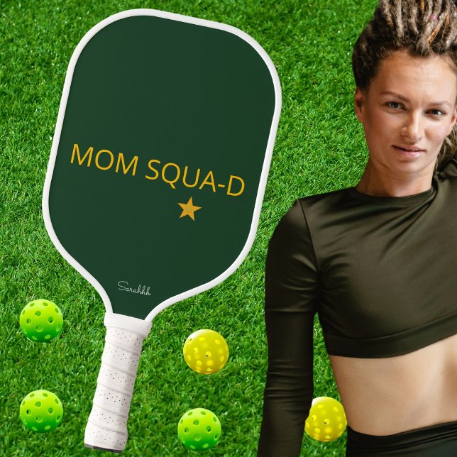 Palas De Pickleball Customize Mom Squad Pickleball Cute Cool Name Gift (Subido por el creador)