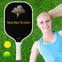 Palas De Pickleball Customized Mama Runs The Court Pickleball Mom Gift
