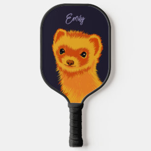 Palas De Pickleball Cute ferret art ferret nombre de mamá