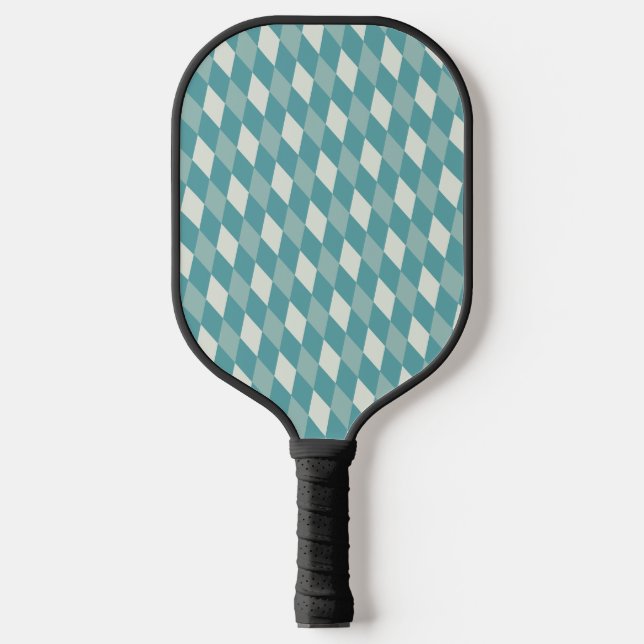 Palas De Pickleball Cute Herrignbone Green Pickleball Paddle (Anverso)