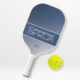 Palas De Pickleball Cute Pickleball Dink Pun Gradiente Iniciales Azul