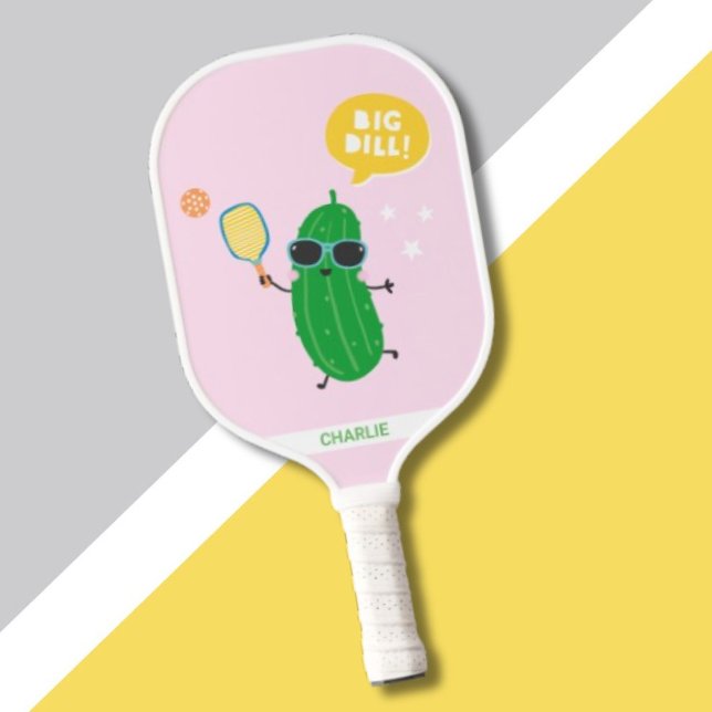 Palas De Pickleball Cute Pickles playing Pickleball Pink (Subido por el creador)
