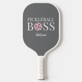 Palas De Pickleball Cute Pink Grey Pickleball Boss 