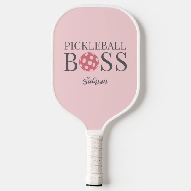 Palas De Pickleball Cute Pink Pickleball Boss  (Reverso )