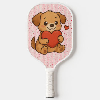 Palas De Pickleball Cute puppy/dog Valentine's day