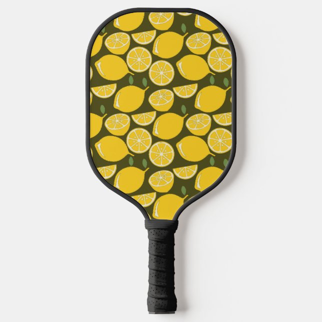 Palas De Pickleball Cuto de diversión moderno amarillo limón (Anverso)