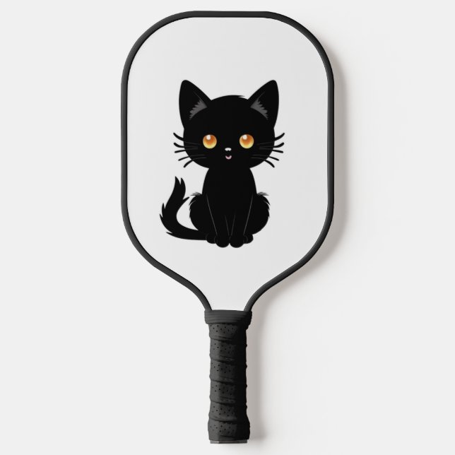 Palas De Pickleball Cuto gato negro 2 (Anverso)