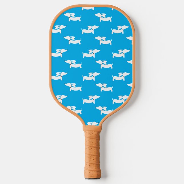 Palas De Pickleball Dachshund Loving Pickleball Gift Blue (Anverso)