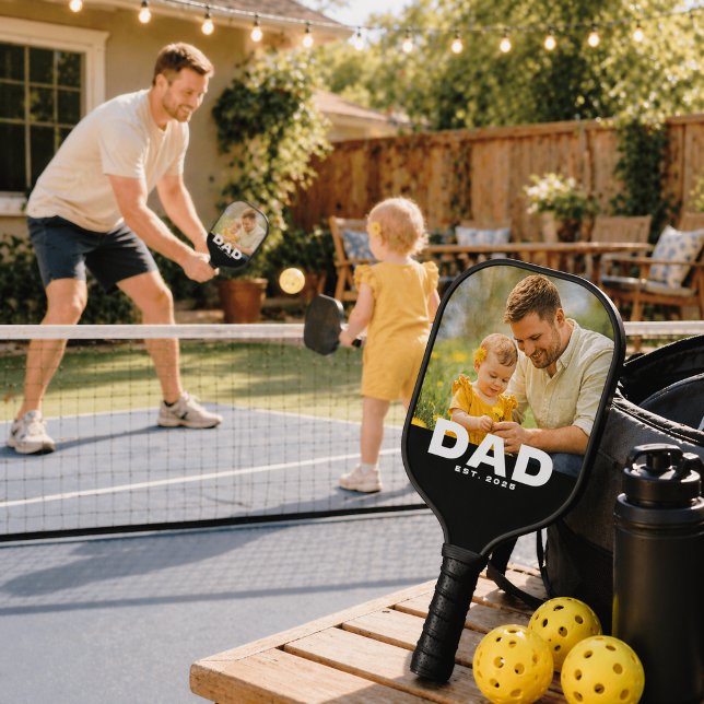Palas De Pickleball Dad Established Fun Bold Photo (Subido por el creador)