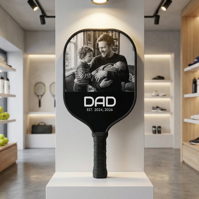 Palas De Pickleball Dad Established Fun Bold Photo (Subido por el creador)
