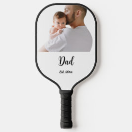 Palas De Pickleball Dad Established Year Black Modern Script