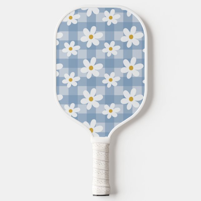 Palas De Pickleball Daisy Days Pickelball Paddle - Blue Gingham (Anverso)