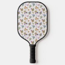 Daisy Flower Hand Drawing Red Polka Dot Design