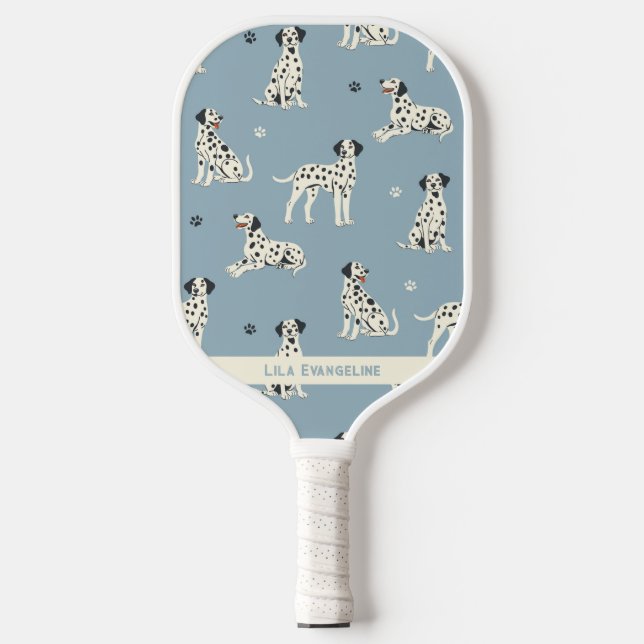 Palas De Pickleball Dalmatian Dogs Lover Nombre Personalizado (Anverso)