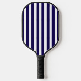 Palas De Pickleball Dark Blue and White Striped Pickleball Paddle