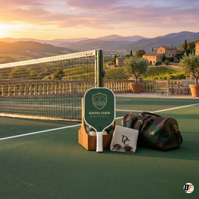Palas De Pickleball David Chen personalizado Verde con Cresta Dorada,  (Subido por el creador)