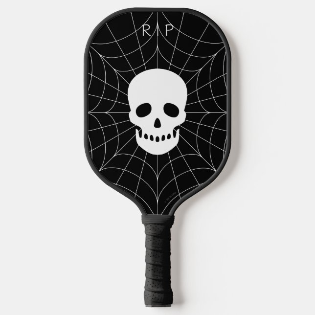 Palas de pickleball de calavera de telaraña (Anverso)