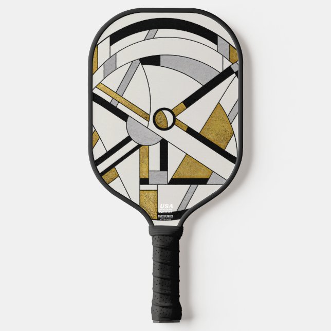 Palas De Pickleball Deco Minimalista Geometría Circular (Anverso)