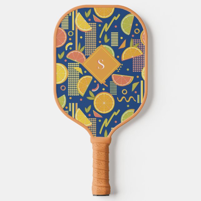 Palas De Pickleball Deep Blue 80's Citrus Fruit Slices (Anverso)