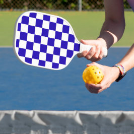 Palas De Pickleball Deep blue checkered